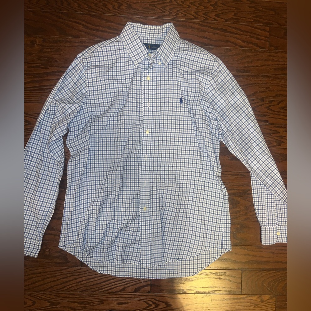 Ralph Lauren Dress shirt - Large - Blue plaid